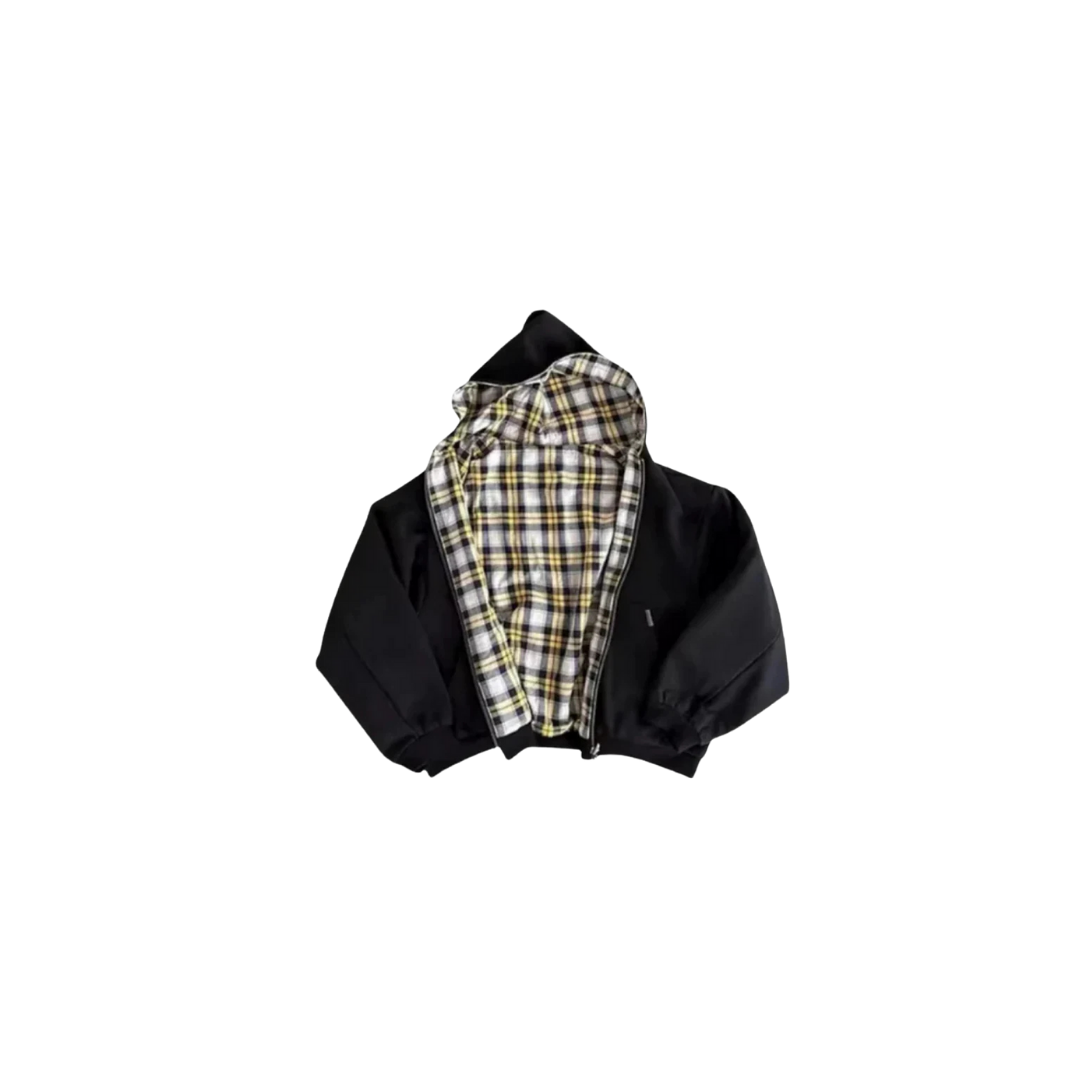 THE CHECKERED REVERSIBLE ZIP-UP