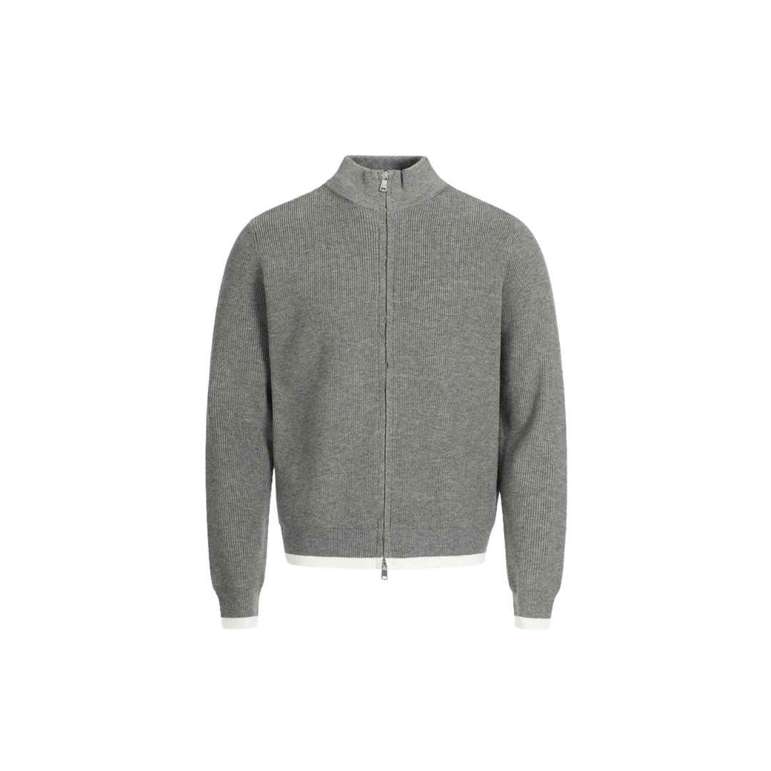THE SOMBRE ZIP-UP SWEATER