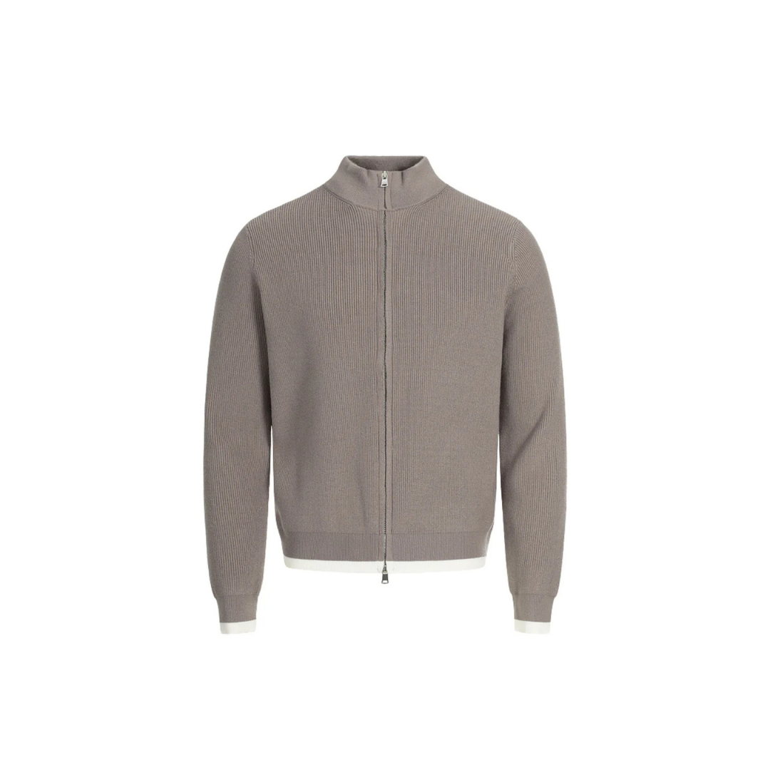 THE SOMBRE ZIP-UP SWEATER