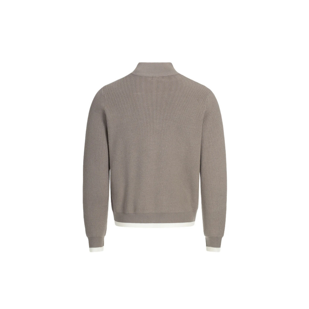 THE SOMBRE ZIP-UP SWEATER