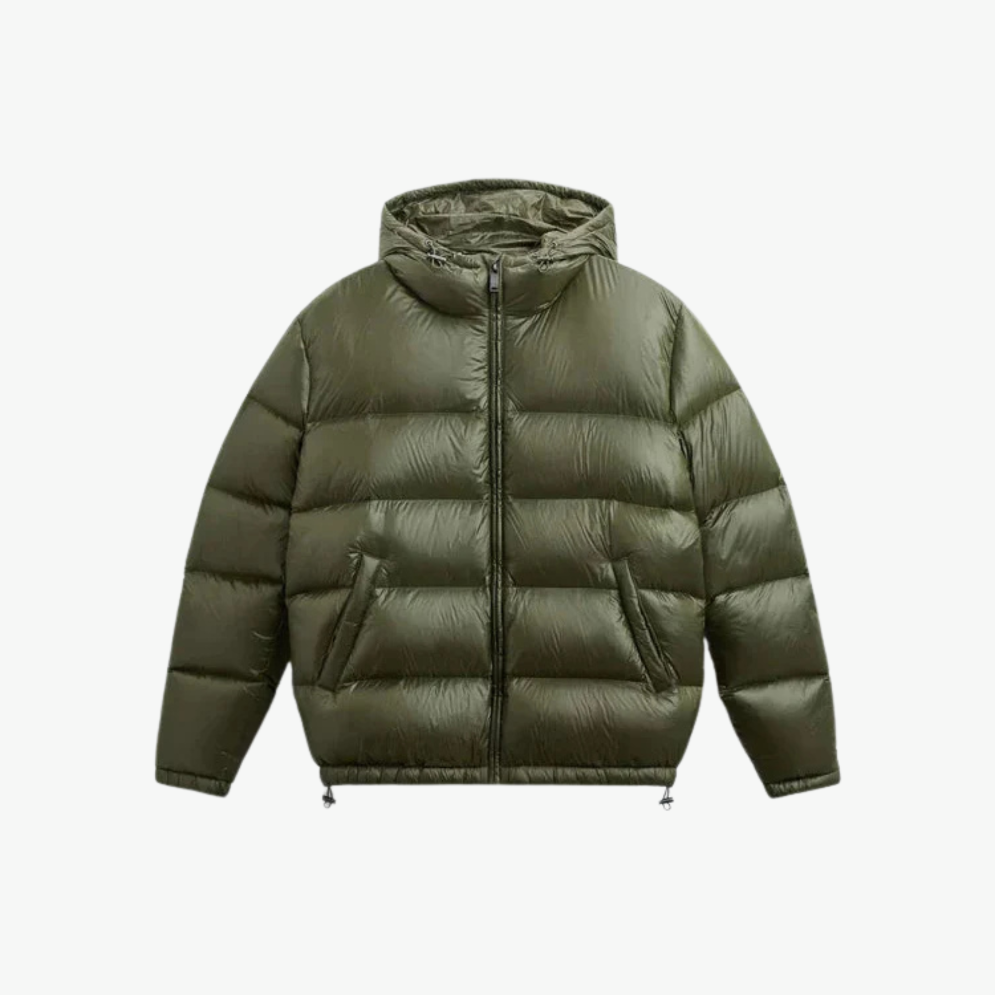 GLOSSY PUFFER JACKET