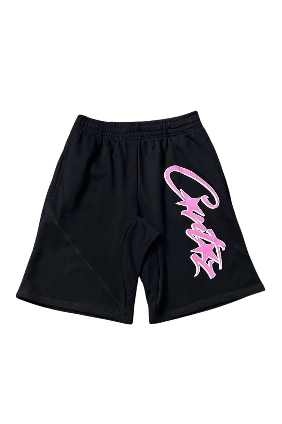 THE ISLAND PINK SCRIPT SHORTS