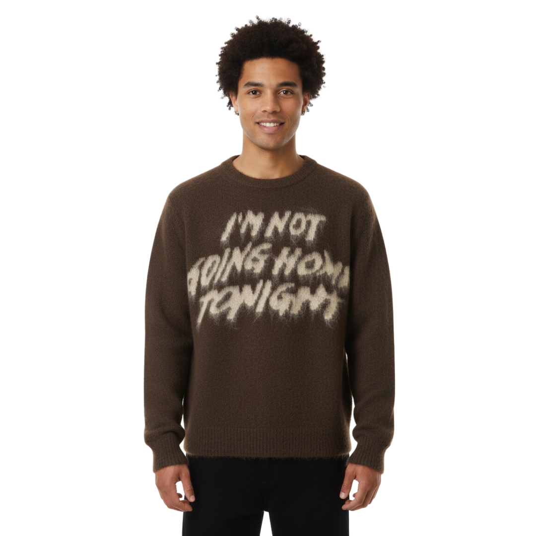 THE NOT GOING HOME SWEATER