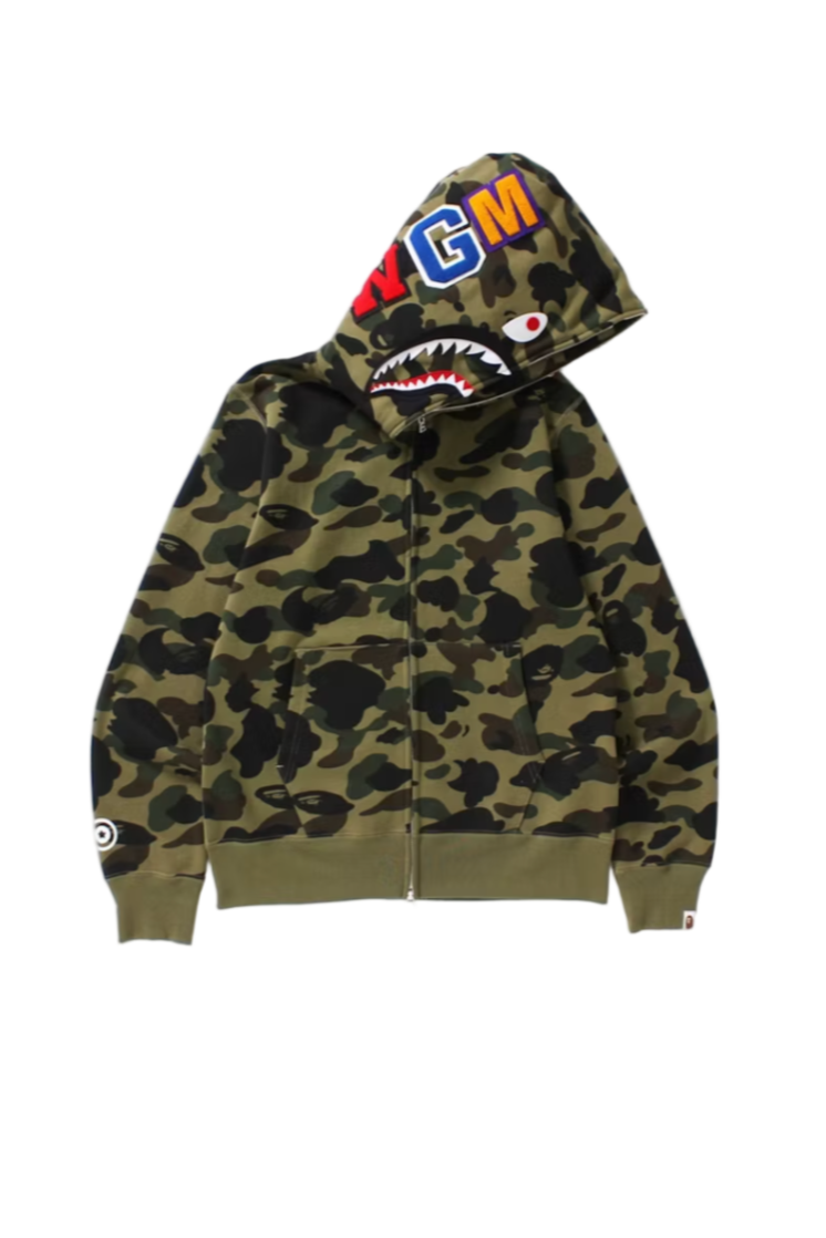 THE APE SHARK ZIP HOODIE