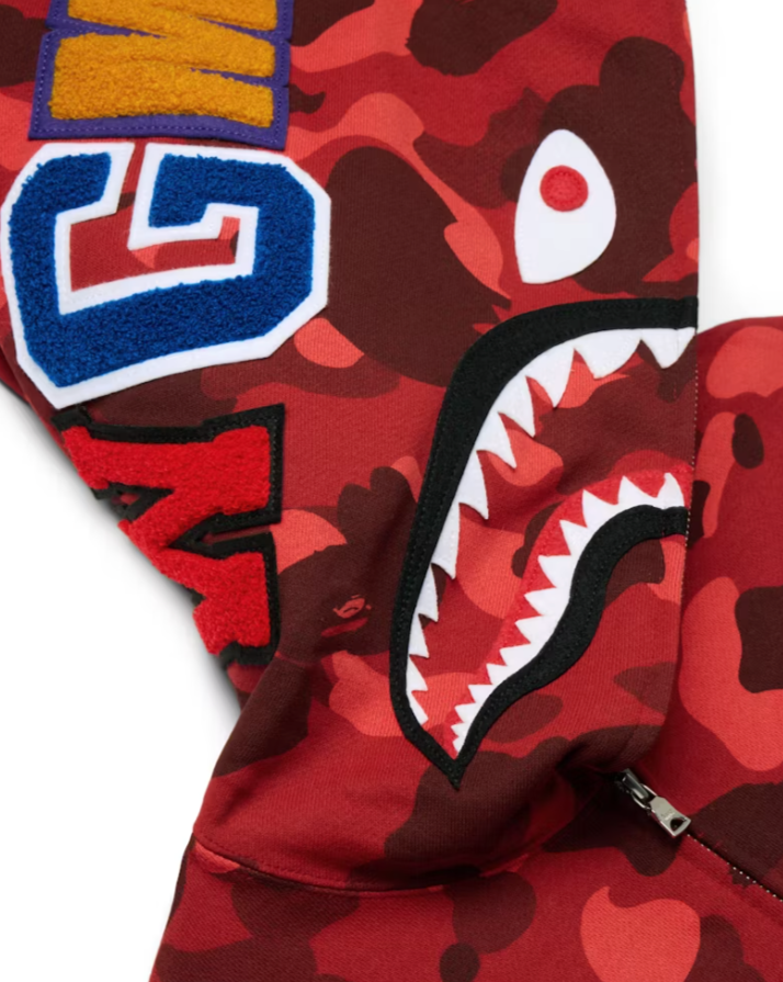 THE APE SHARK ZIP HOODIE