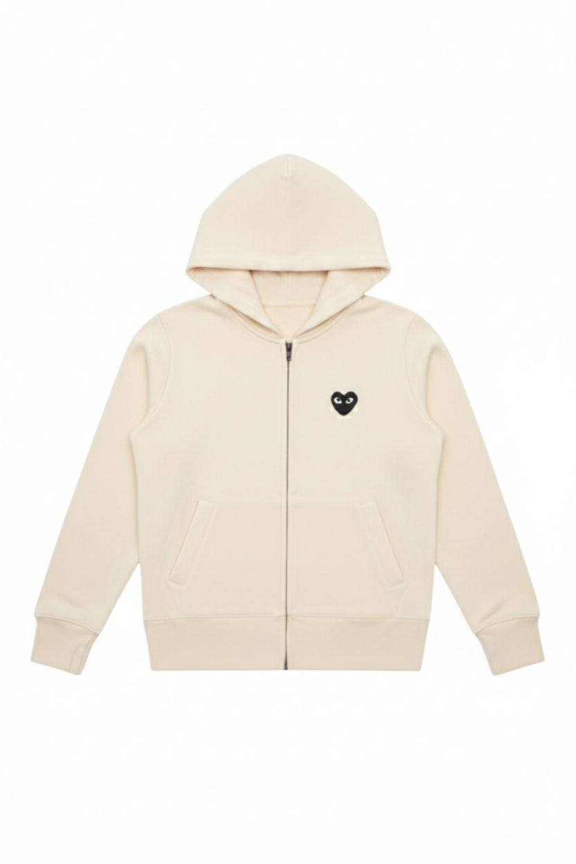 THE HEART ZIP HOODIE