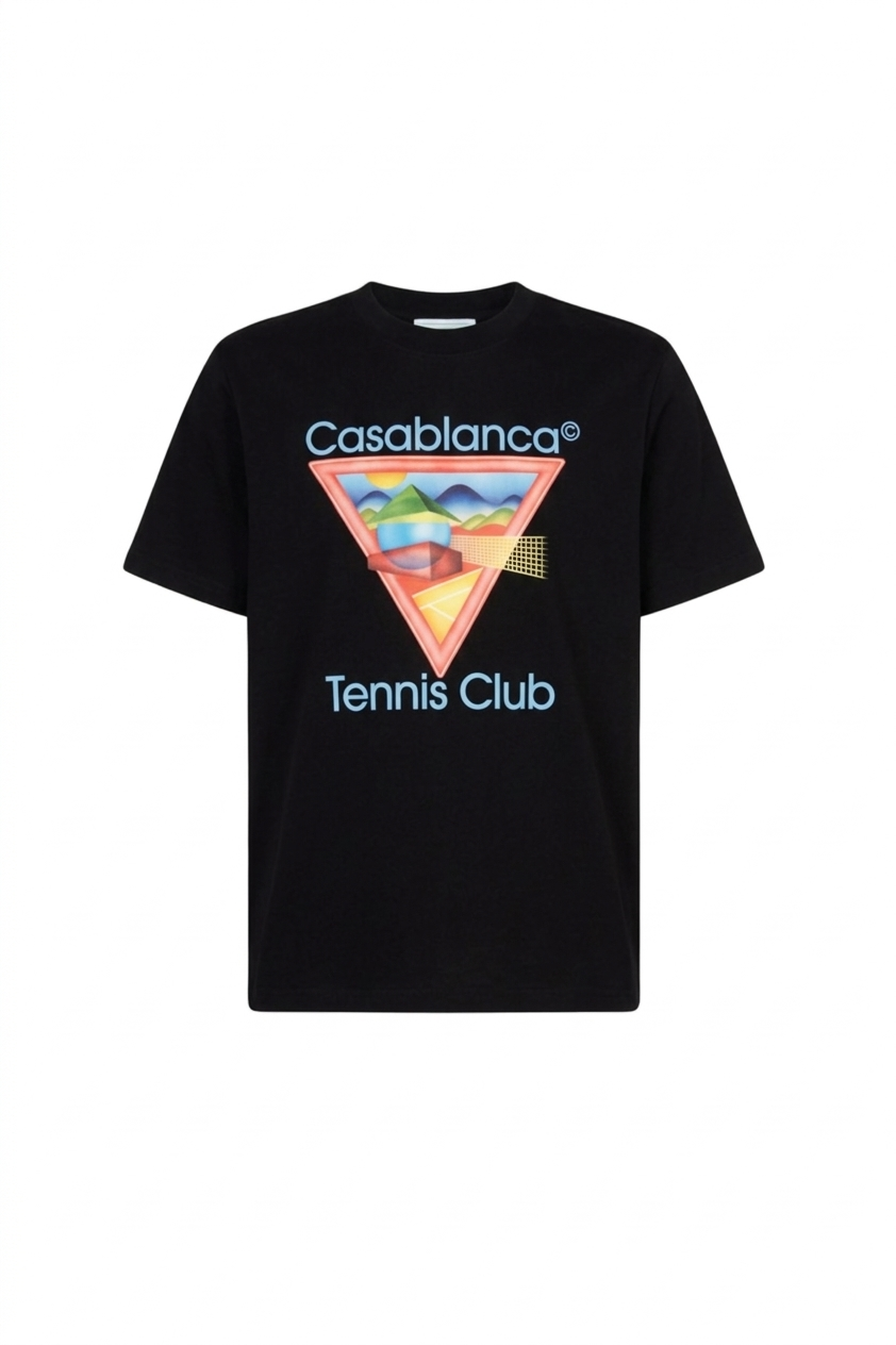 THE CASA ABSTRACT TENNIS TEE