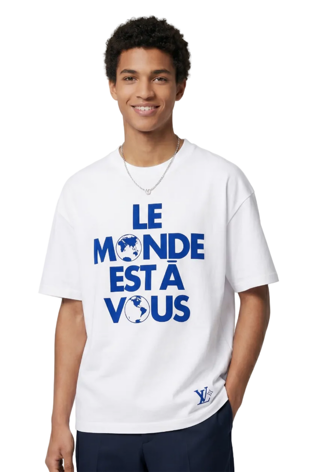 THE INTARSIA "THE WORLD IS YOURS" TEE