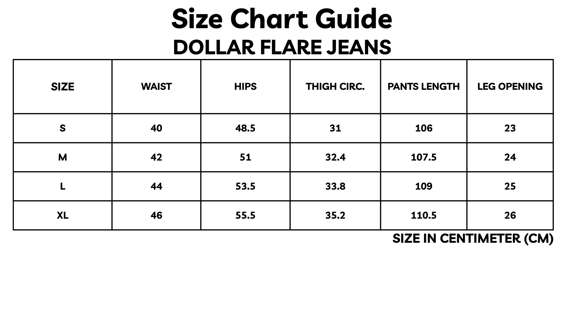 THE DOLLAR FLARED JEANS