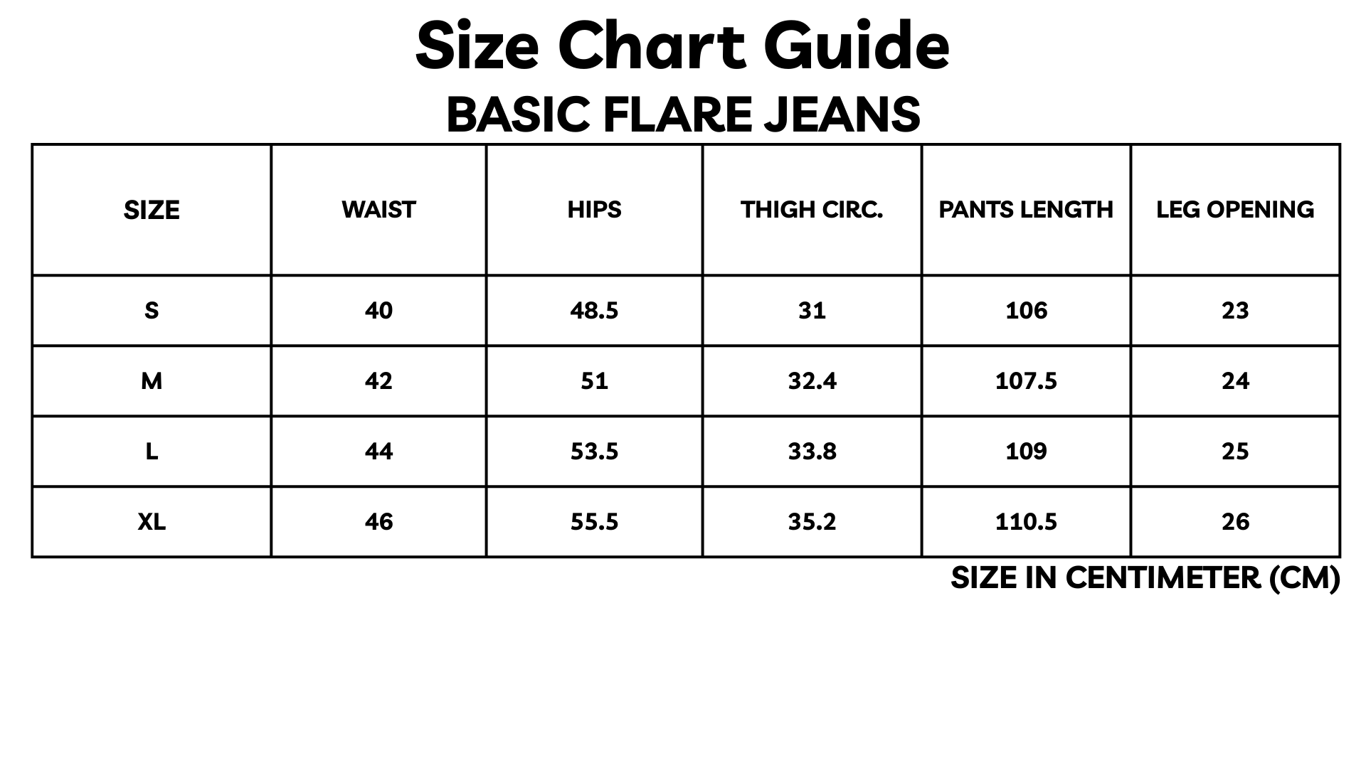 THE BASIC FLARED JEANS