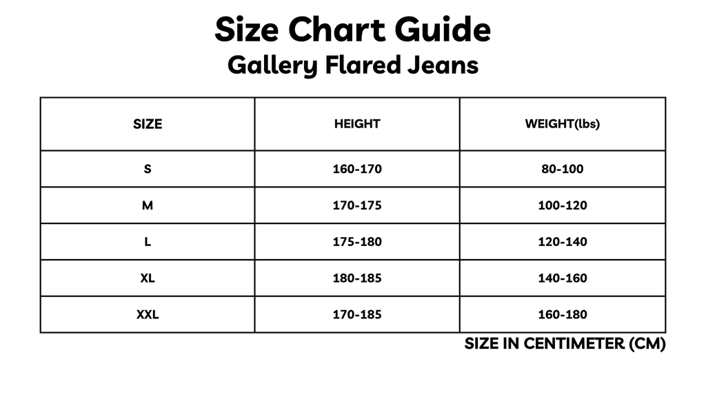 THE GALLERY FLARED JEANS