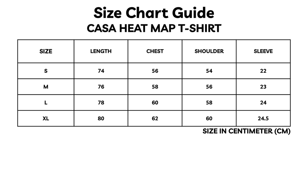 THE CASA HEAT MAP TEE