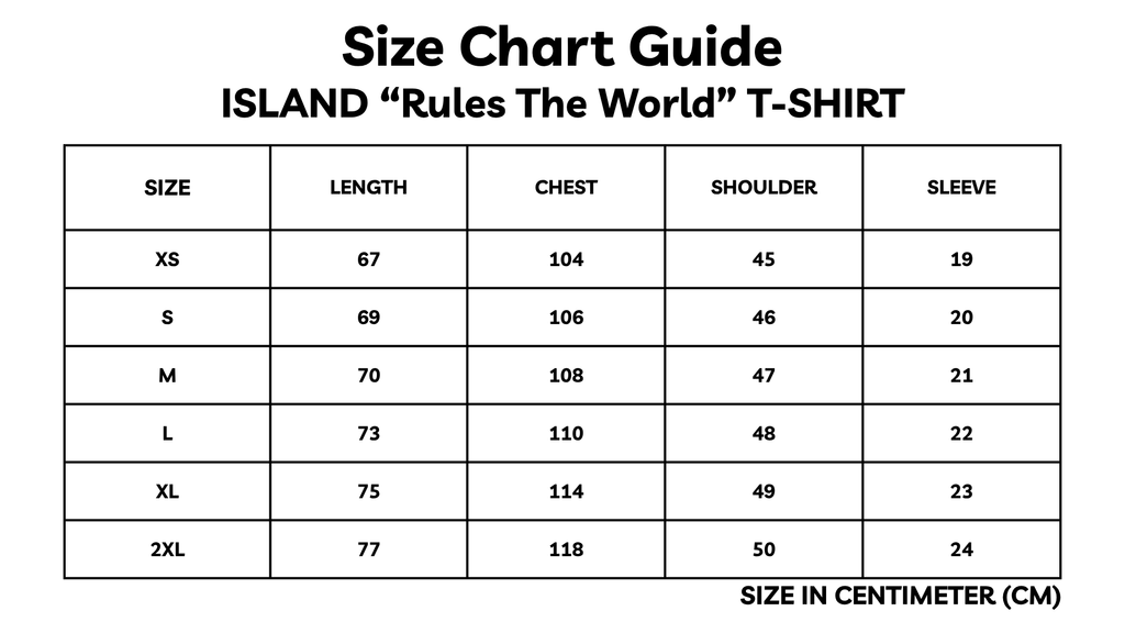 THE ISLAND "RULES THE WORLD" TEE