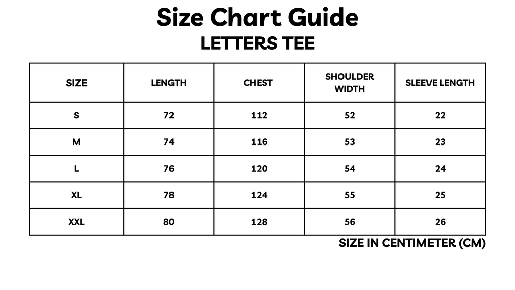 THE LETTERS TEE