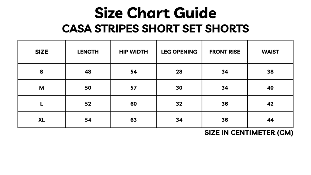 THE CASA STRIPES SHORT SET