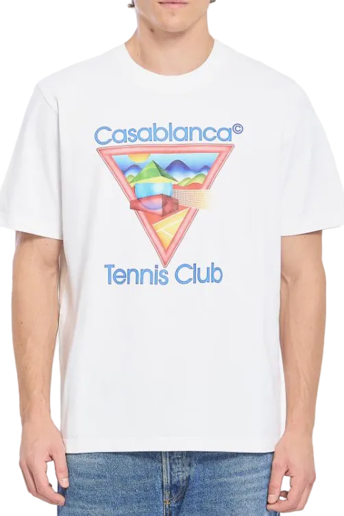 THE CASA ABSTRACT TENNIS TEE