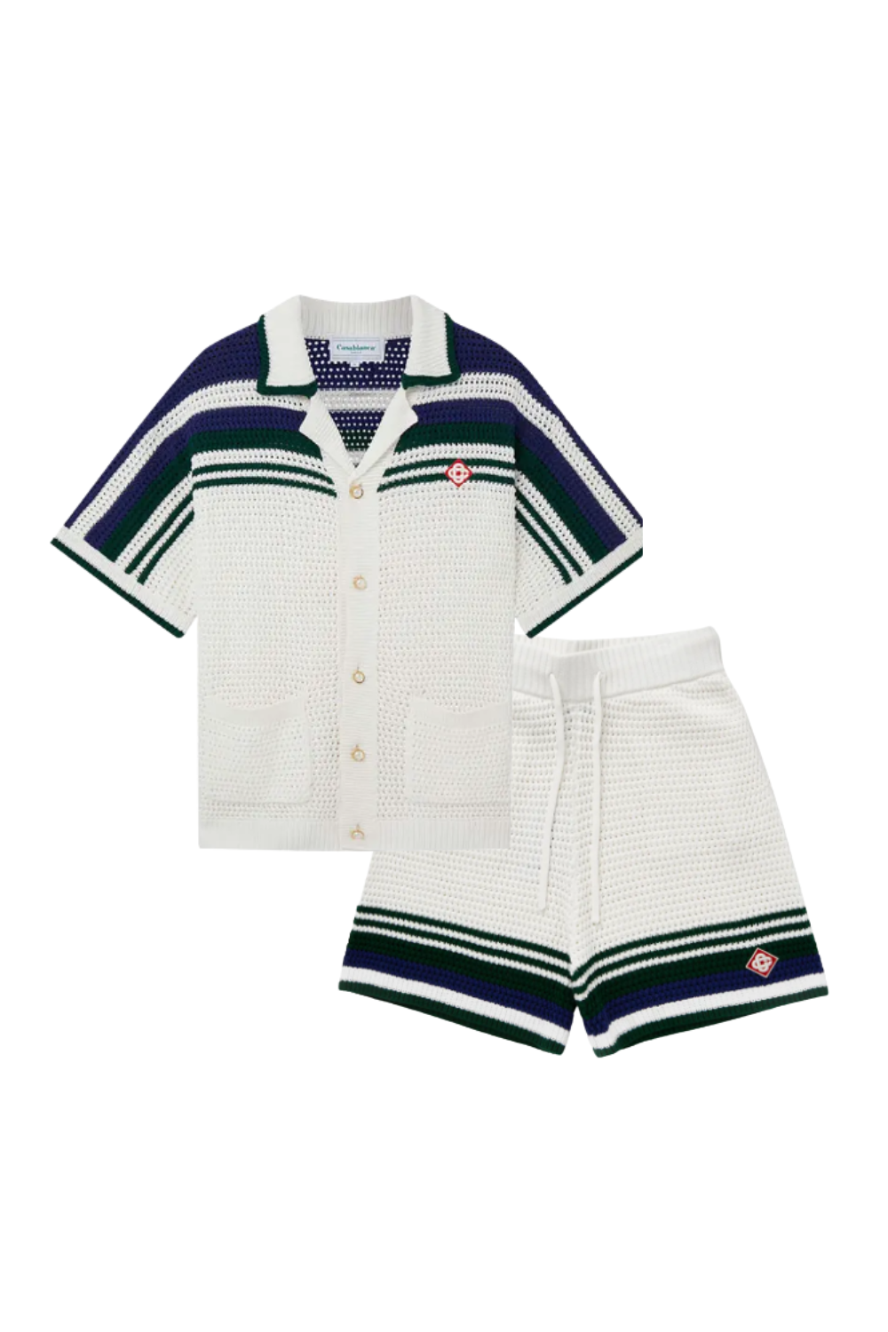 THE CASA STRIPES SHORT SET