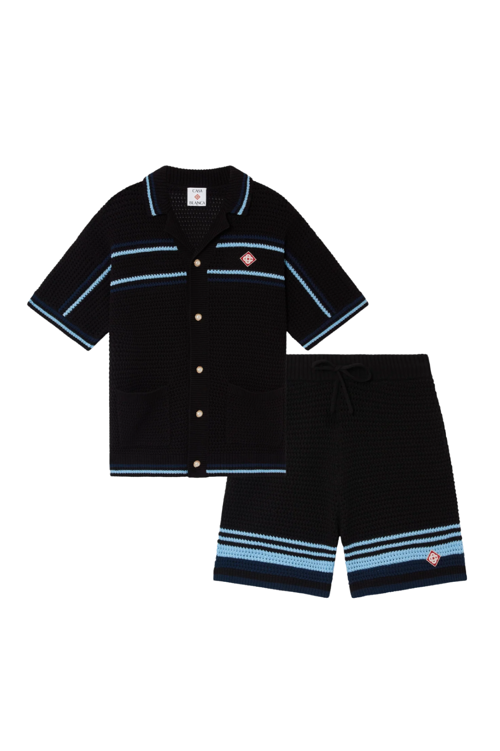 THE CASA STRIPES SHORT SET
