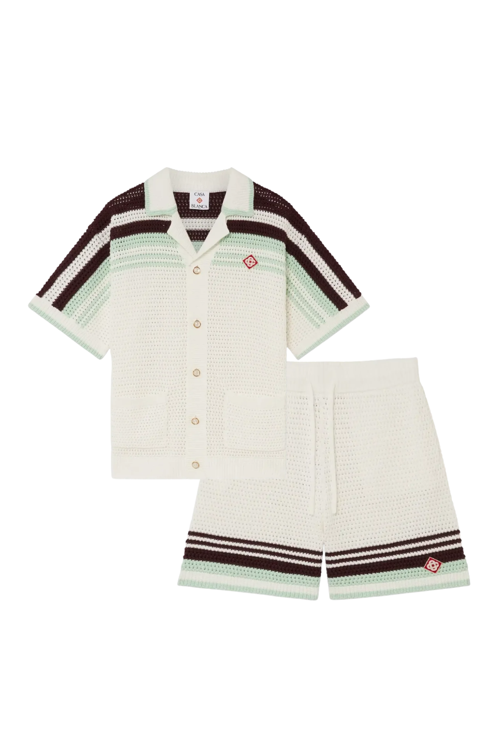 THE CASA STRIPES SHORT SET
