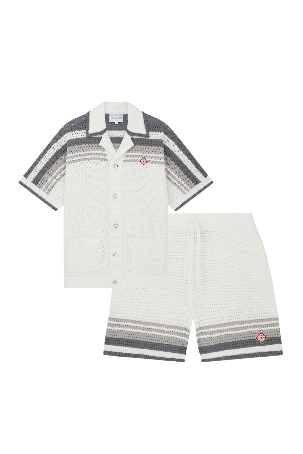 THE CASA STRIPES SHORT SET