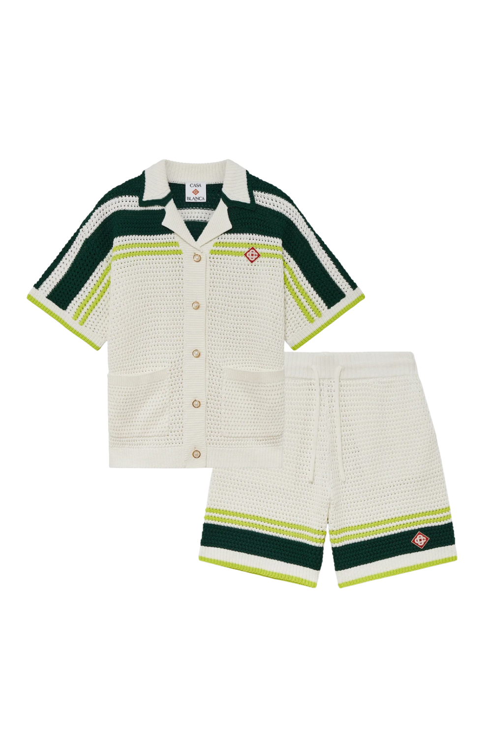 THE CASA STRIPES SHORT SET
