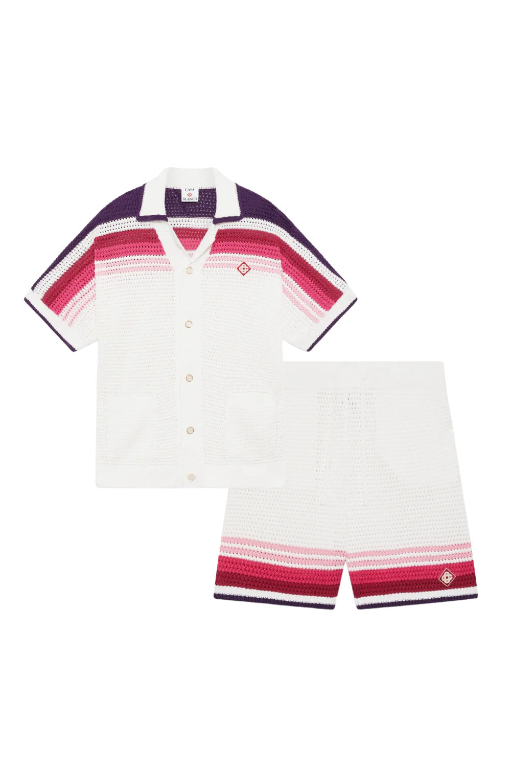 THE CASA STRIPES SHORT SET