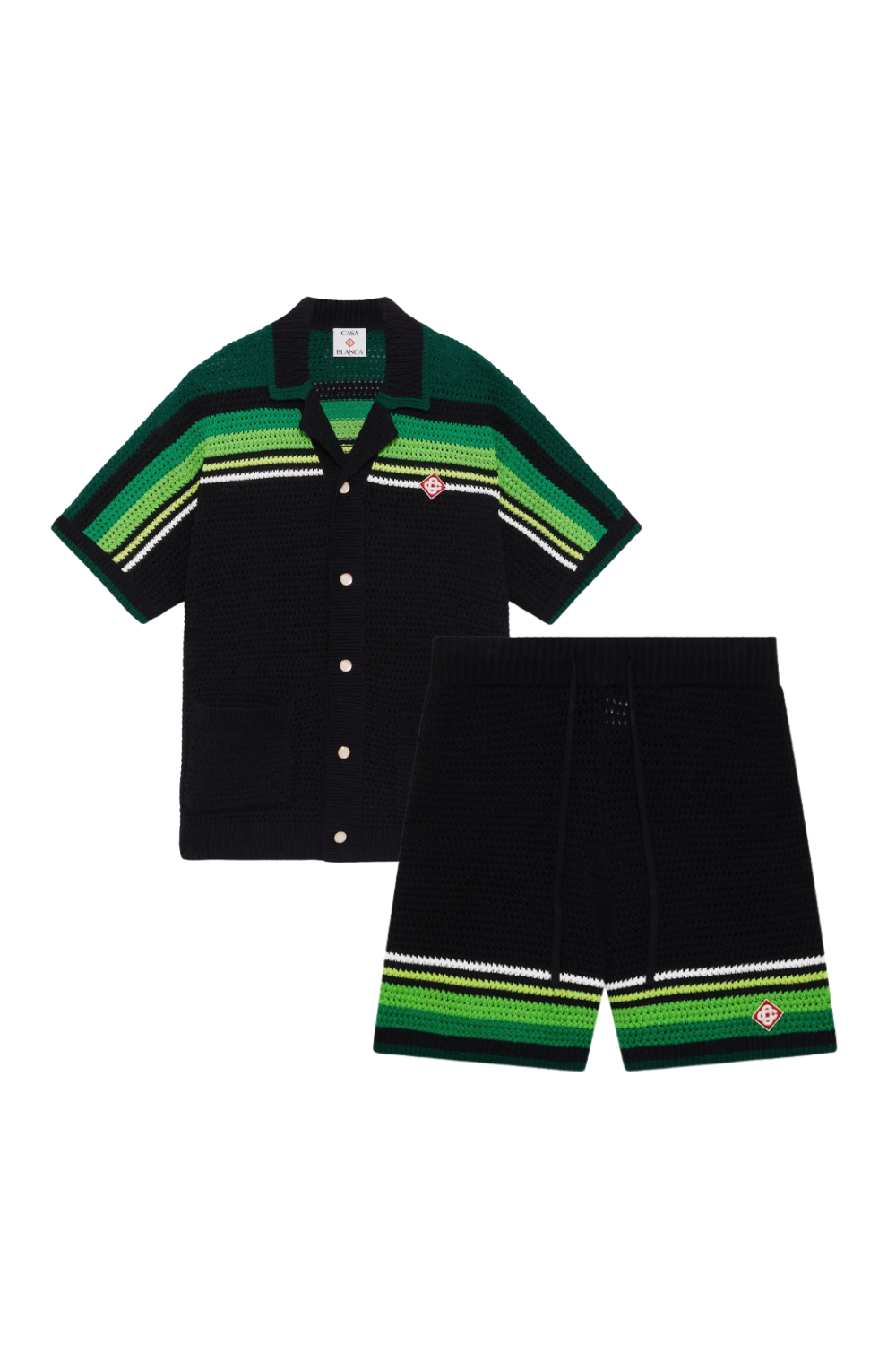 THE CASA STRIPES SHORT SET