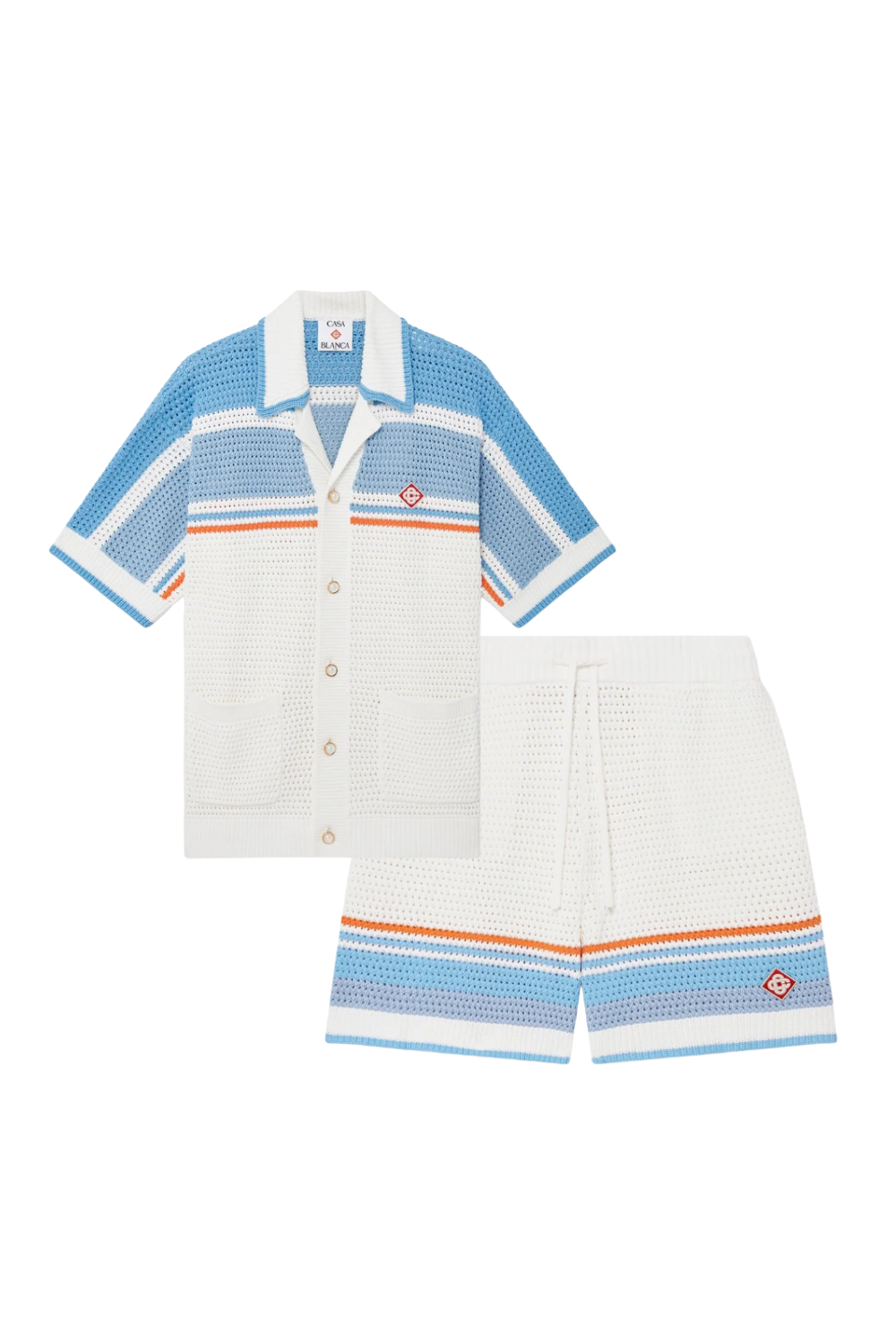 THE CASA STRIPES SHORT SET