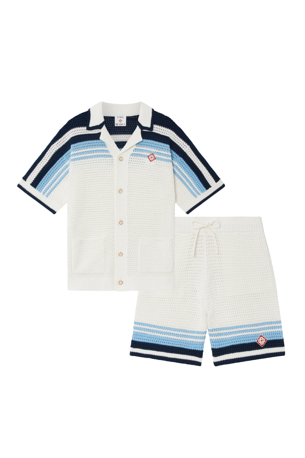 THE CASA STRIPES SHORT SET